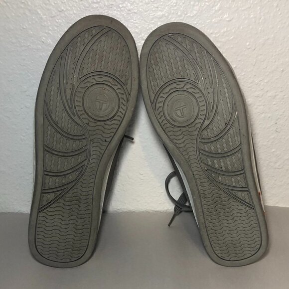 SERGIO TACCHINI Sneakers Men's Size US7 UK6 Gray Orange Low Top Lace Up Shoes - Picture 7 of 14